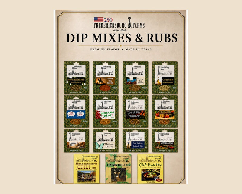 Fredericksburg Farms Dip Mixes & Rubs | The Sweet Lily