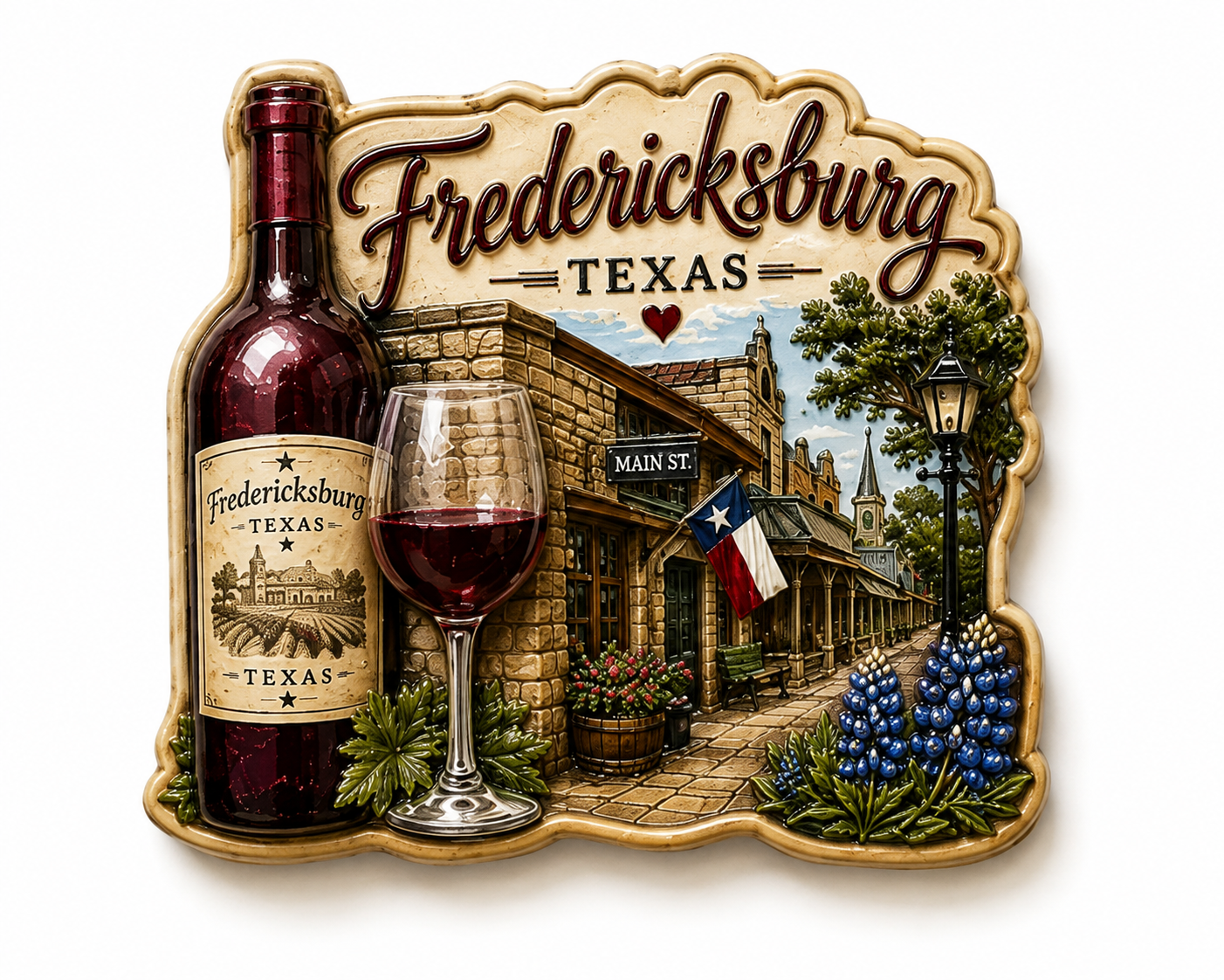 Fredericksburg Wine Magnet