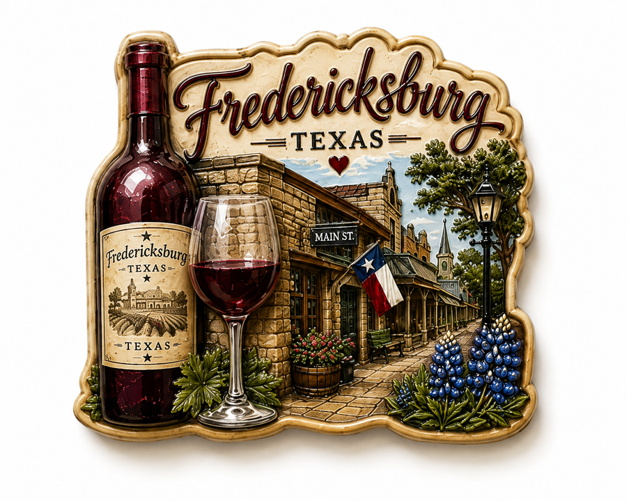 Fredericksburg Wine Magnet