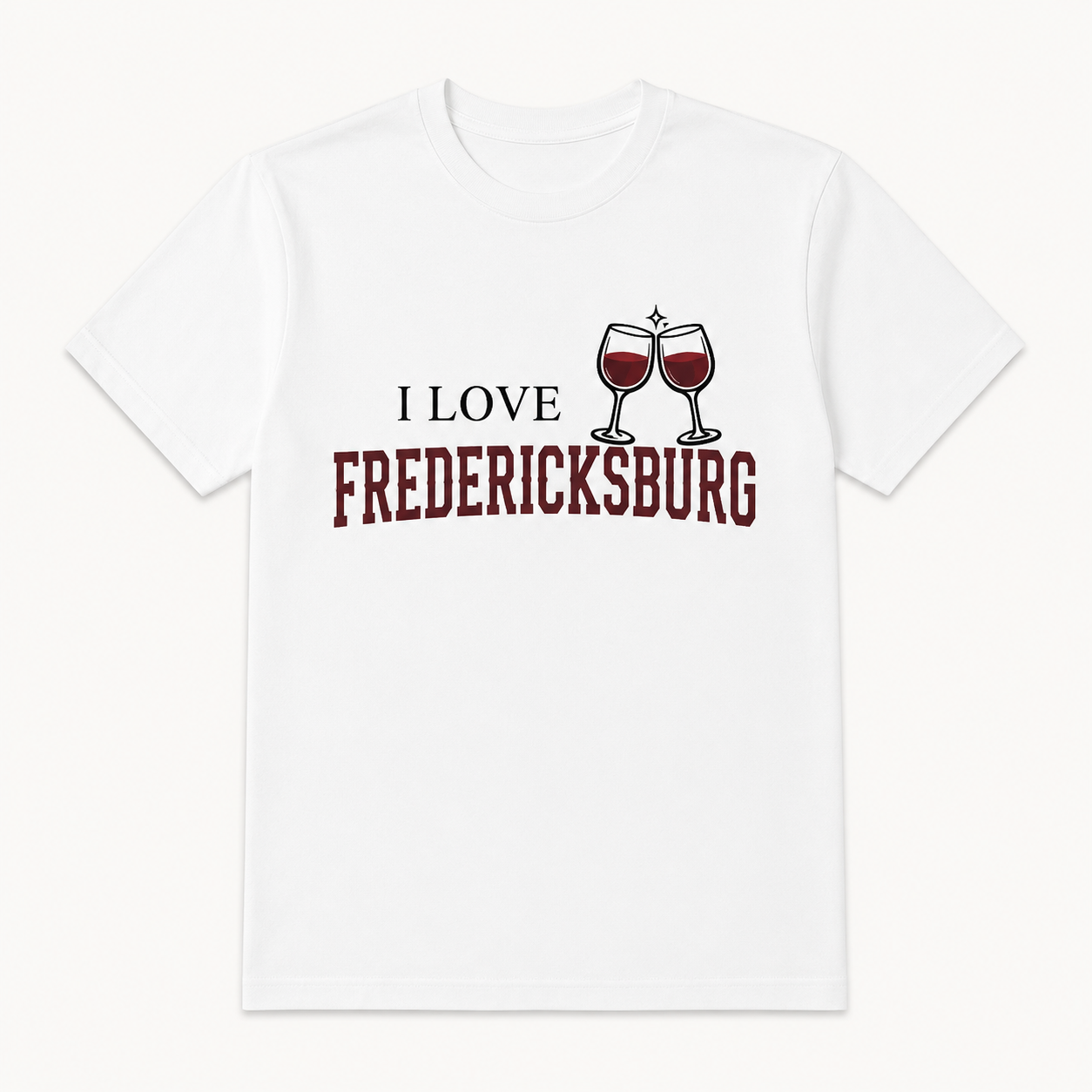 Short T-Shirt I Love Fredericksburg