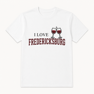 Short T-Shirt I Love Fredericksburg