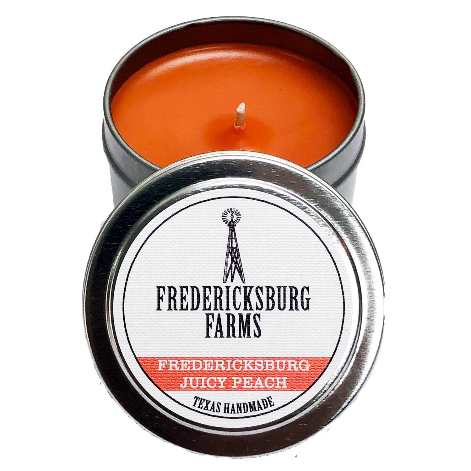 Fredericksburg Juicy Peach Candle Travel Tin