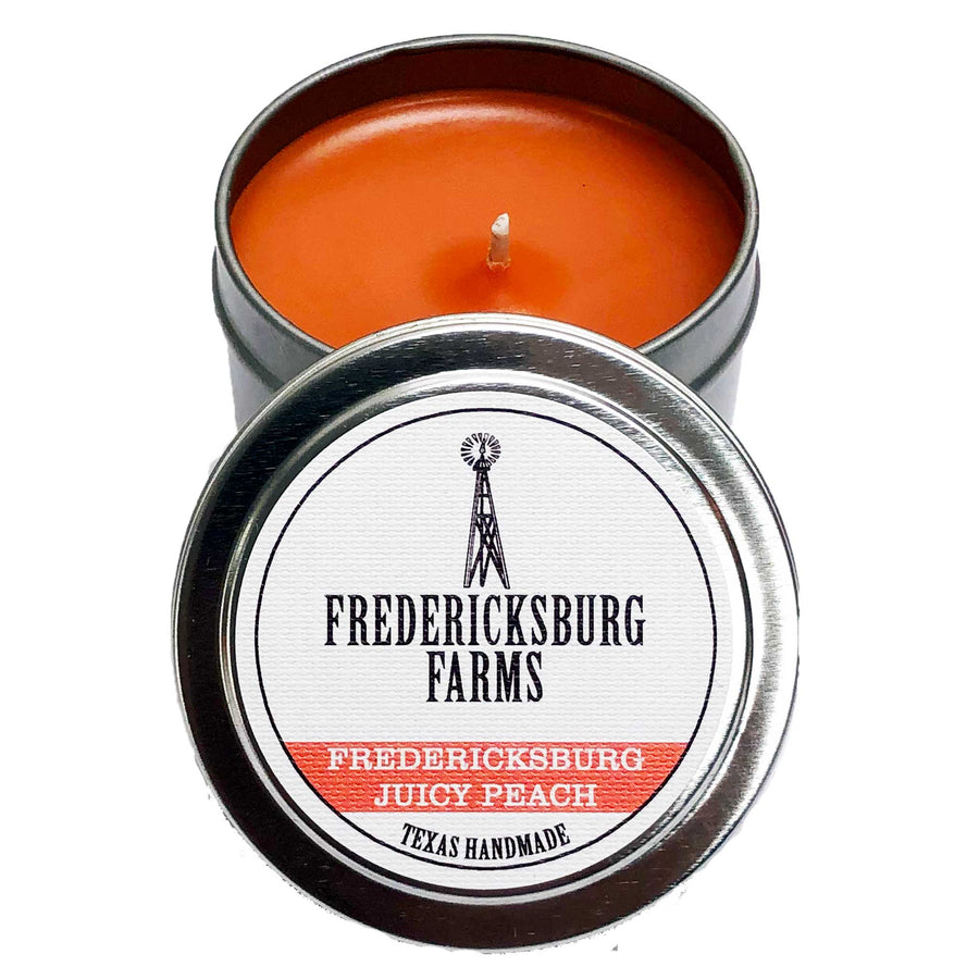 Fredericksburg Juicy Peach Candle Travel Tin