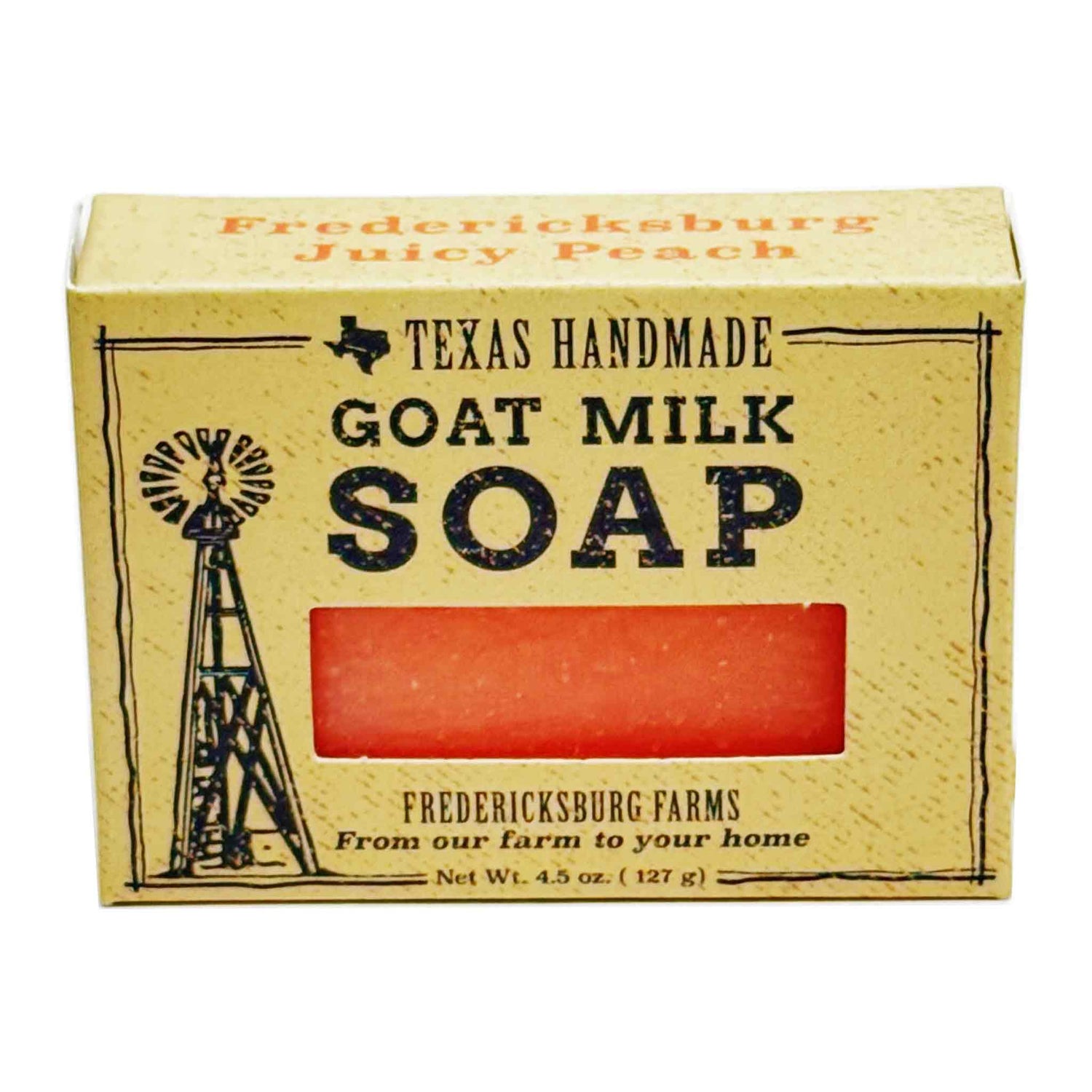 Fredericksburg Juicy Peach Goat Milk Soap