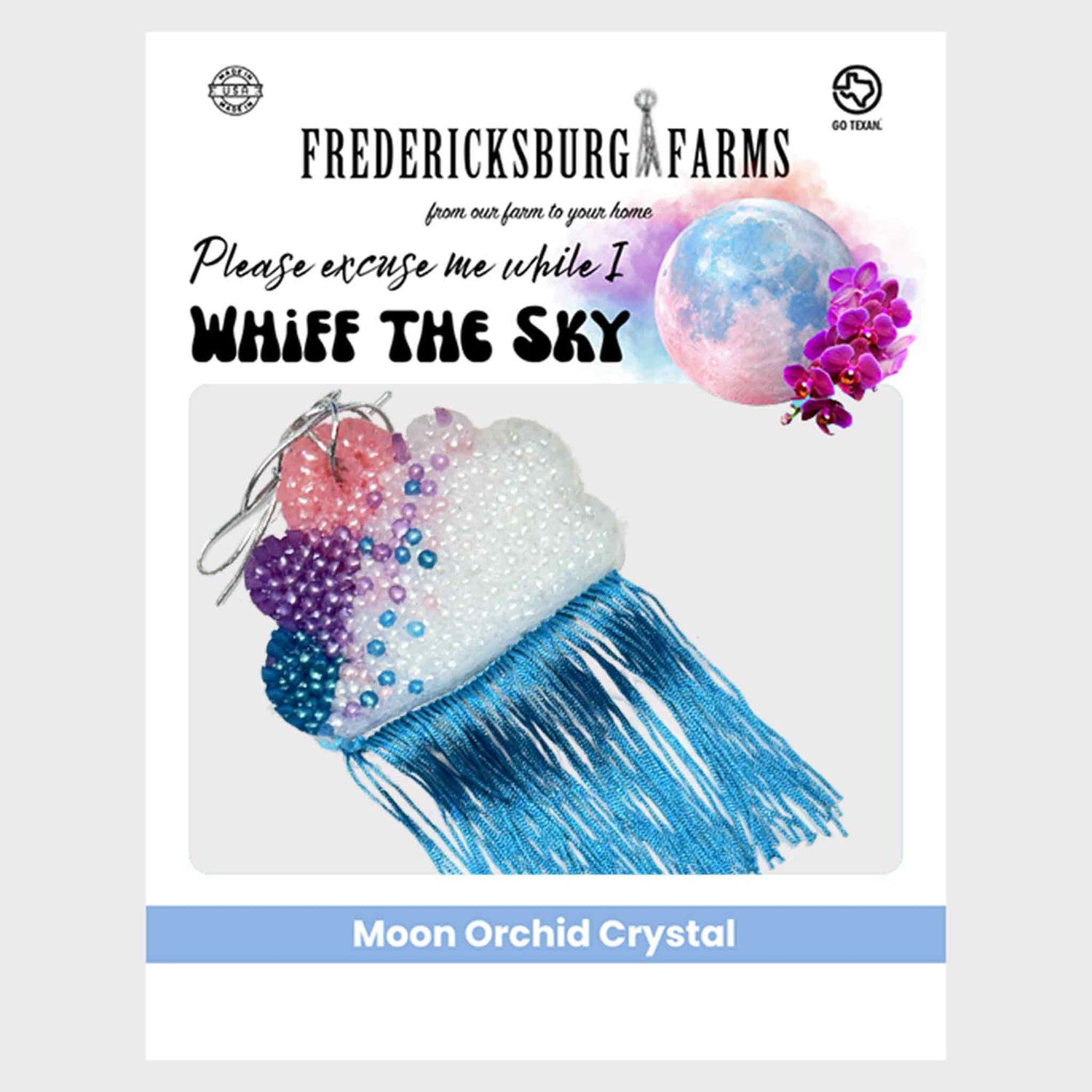 Moon Orchid Crystal Air Freshener